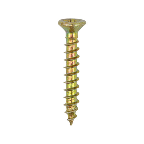 This is an image showing TIMCO Classic Multi-Purpose Hinge Screws - PZ - Countersunk - Yellow - 3.0 x 20 - 200 Pieces Box available from T.H Wiggans Ironmongery in Kendal, quick delivery at discounted prices.