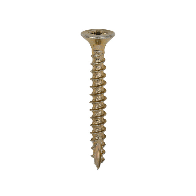 This is an image showing TIMCO Classic Multi-Purpose Screws - PZ - Double Countersunk - Yellow - 3.0 x 25 - 200 Pieces Box available from T.H Wiggans Ironmongery in Kendal, quick delivery at discounted prices.