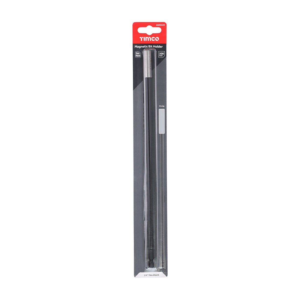 This is an image showing TIMCO Two Piece Magnetic Adaptor - Circlip - 1/4 x 300 - 1 Each Mini Bit Pack available from T.H Wiggans Ironmongery in Kendal, quick delivery at discounted prices.