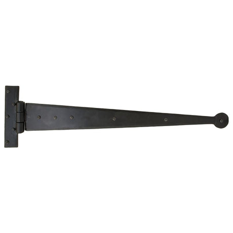 This is an image showing From The Anvil - Black 22" Penny End T Hinge (pair) available from T.H Wiggans Architectural Ironmongery in Kendal, quick delivery and discounted prices
