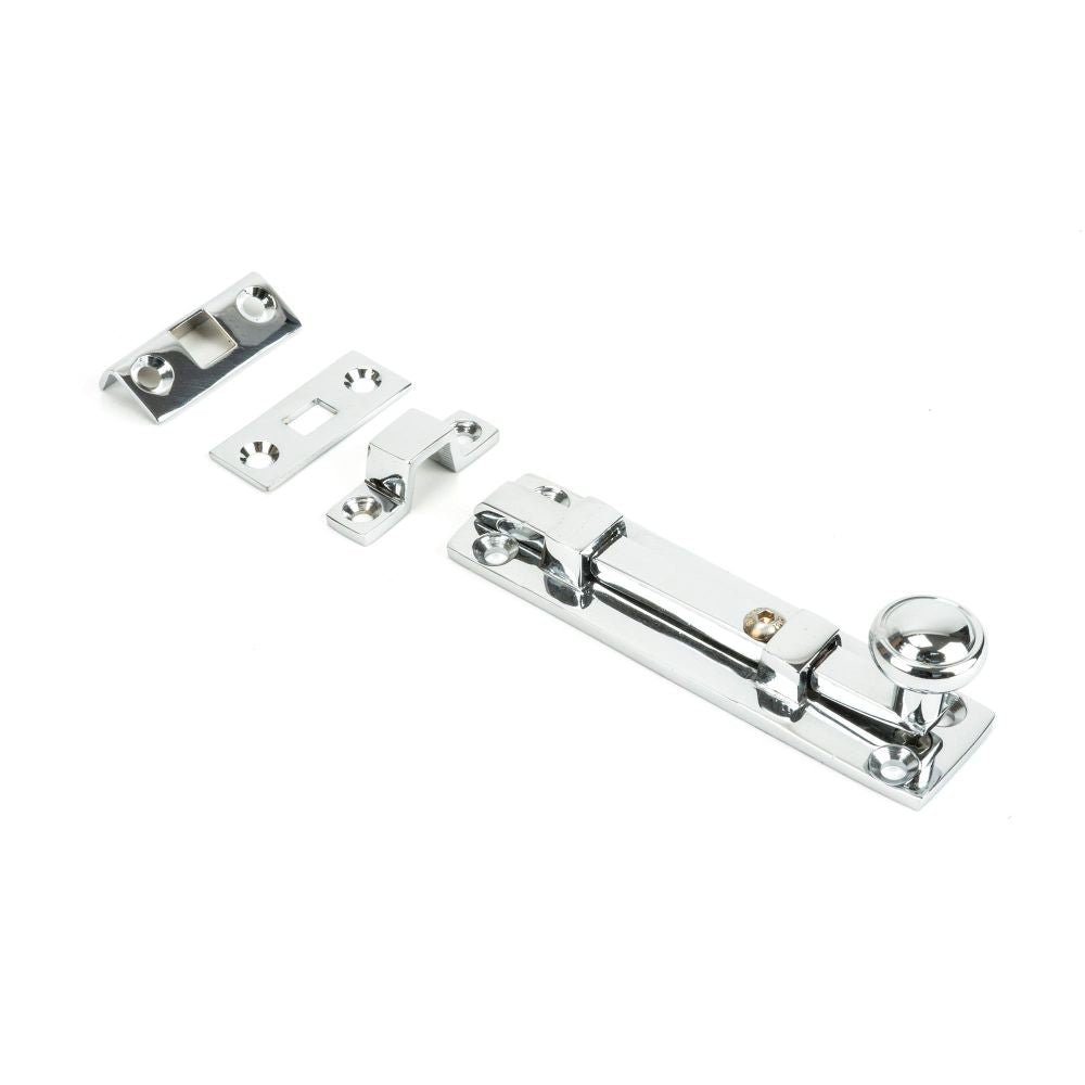 This is an image showing From The Anvil - Polished Chrome 4" Universal Bolt available from T.H Wiggans Architectural Ironmongery in Kendal, quick delivery and discounted prices