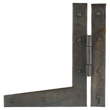 This is an image showing From The Anvil - Beeswax 9" HL Hinge (pair) available from T.H Wiggans Architectural Ironmongery in Kendal, quick delivery and discounted prices