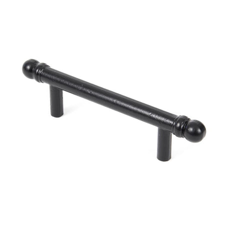 This is an image showing From The Anvil - Black 156mm Bar Pull Handle available from T.H Wiggans Architectural Ironmongery in Kendal, quick delivery and discounted prices