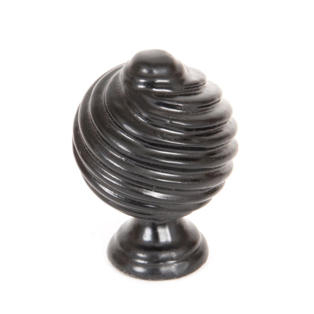 This is an image showing From The Anvil - Black Twist Cabinet Knob available from T.H Wiggans Architectural Ironmongery in Kendal, quick delivery and discounted prices