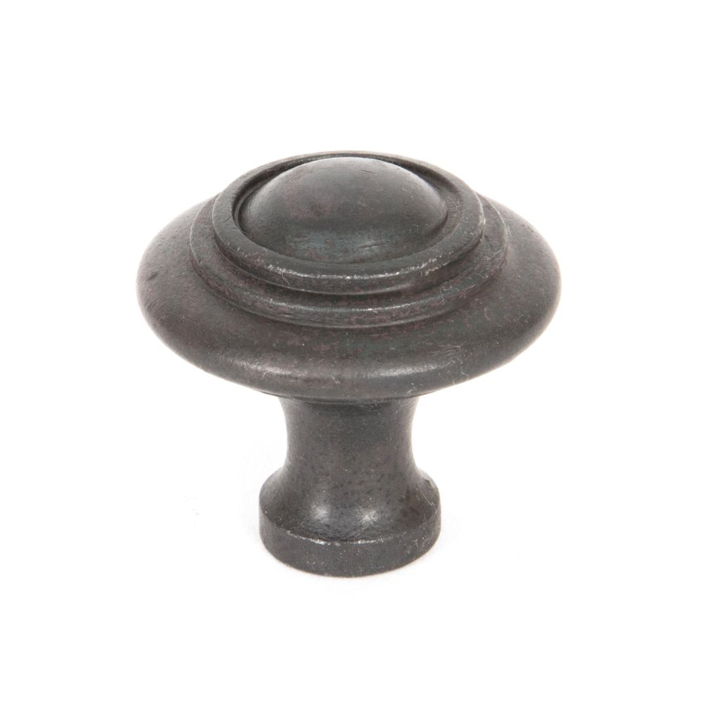 This is an image showing From The Anvil - Beeswax Ringed Cabinet Knob - Large available from T.H Wiggans Architectural Ironmongery in Kendal, quick delivery and discounted prices