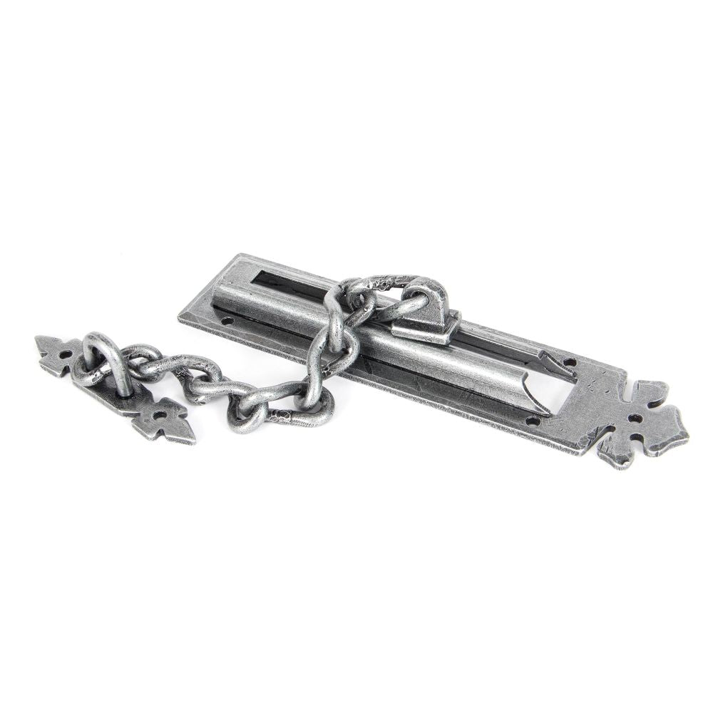 This is an image of From The Anvil - Pewter Door Chain available to order from T.H Wiggans Architectural Ironmongery in Kendal, quick delivery and discounted prices.