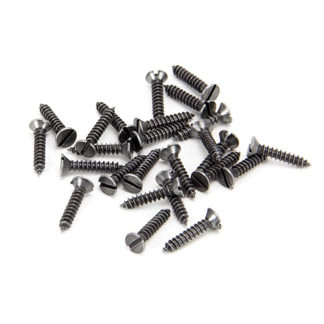 This is an image showing From The Anvil - Pewter 6 x 3/4" Countersunk Screws (25) available from T.H Wiggans Architectural Ironmongery in Kendal, quick delivery and discounted prices