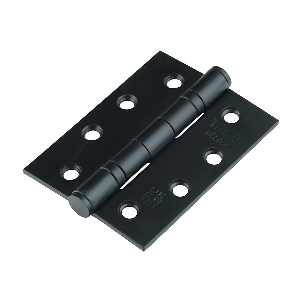 This is an image showing TIMCO Grade 13 Fire Door Hinges - Matt Black Stainless Steel - 101 x 76 x 3 - 2 Pieces Box available from T.H Wiggans Ironmongery in Kendal, quick delivery at discounted prices.