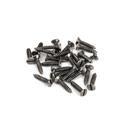 This is an image showing From The Anvil - Pewter 8 x 3/4" Countersunk Screws (25) available from T.H Wiggans Architectural Ironmongery in Kendal, quick delivery and discounted prices