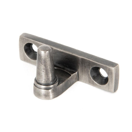 This is an image showing From The Anvil - Antique Pewter Cranked Stay Pin available from T.H Wiggans Architectural Ironmongery in Kendal, quick delivery and discounted prices