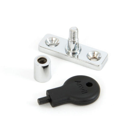 This is an image showing From The Anvil - Polished Chrome Locking Stay Pin available from T.H Wiggans Architectural Ironmongery in Kendal, quick delivery and discounted prices