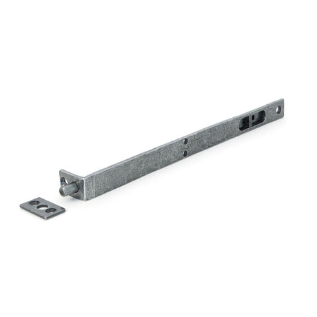 This is an image showing From The Anvil - Pewter 12'' Flush/Slide Door Bolt available from T.H Wiggans Architectural Ironmongery in Kendal, quick delivery and discounted prices