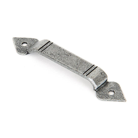 This is an image showing From The Anvil - Pewter Gothic Screw on Staple available from T.H Wiggans Architectural Ironmongery in Kendal, quick delivery and discounted prices