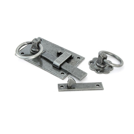 This is an image of From The Anvil - Pewter Cottage Latch - LH available to order from T.H Wiggans Architectural Ironmongery in Kendal, quick delivery and discounted prices.