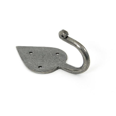 This is an image showing From The Anvil - Pewter Gothic Coat Hook available from T.H Wiggans Architectural Ironmongery in Kendal, quick delivery and discounted prices