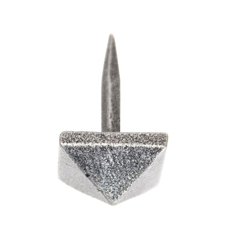 This is an image showing From The Anvil - Pewter Pyramid Door Stud - Medium available from T.H Wiggans Architectural Ironmongery in Kendal, quick delivery and discounted prices