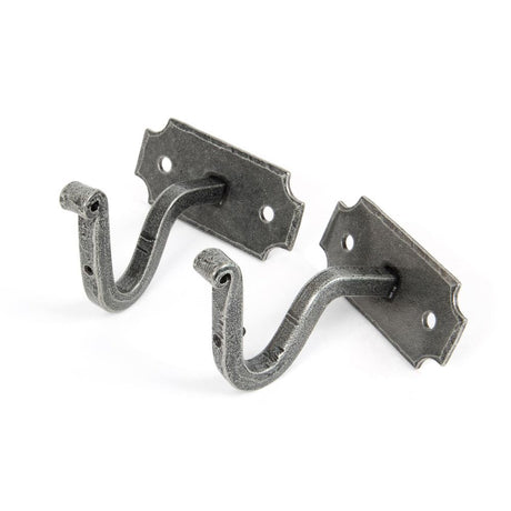 This is an image showing From The Anvil - Pewter Mounting Bracket (pair) available from T.H Wiggans Architectural Ironmongery in Kendal, quick delivery and discounted prices