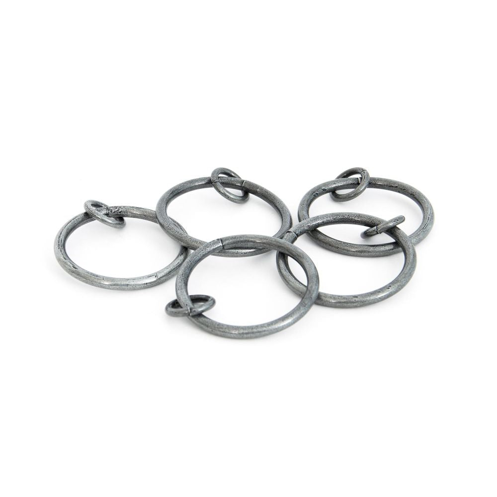 This is an image showing From The Anvil - Pewter Curtain Ring available from T.H Wiggans Architectural Ironmongery in Kendal, quick delivery and discounted prices