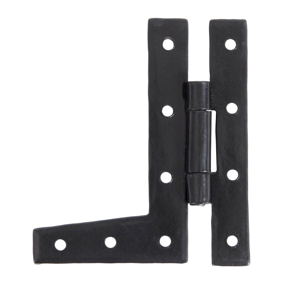 This is an image showing From The Anvil - Black 3 1/4" HL Hinge (pair) available from T.H Wiggans Architectural Ironmongery, quick delivery and discounted prices