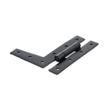 This is an image showing From The Anvil - Black 3 1/4" HL Hinge (pair) available from T.H Wiggans Architectural Ironmongery in Kendal, quick delivery and discounted prices