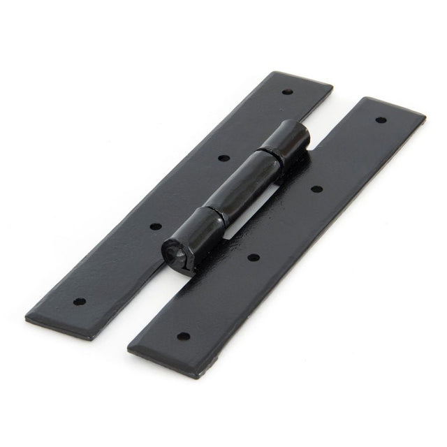 This is an image showing From The Anvil - Black 7" H Hinge (pair) available from T.H Wiggans Architectural Ironmongery in Kendal, quick delivery and discounted prices