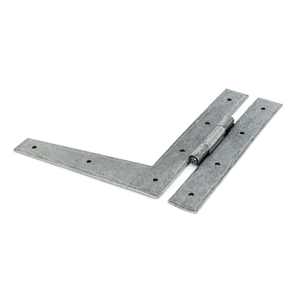This is an image showing From The Anvil - Pewter 9" HL Hinge (pair) available from T.H Wiggans Architectural Ironmongery, quick delivery and discounted prices