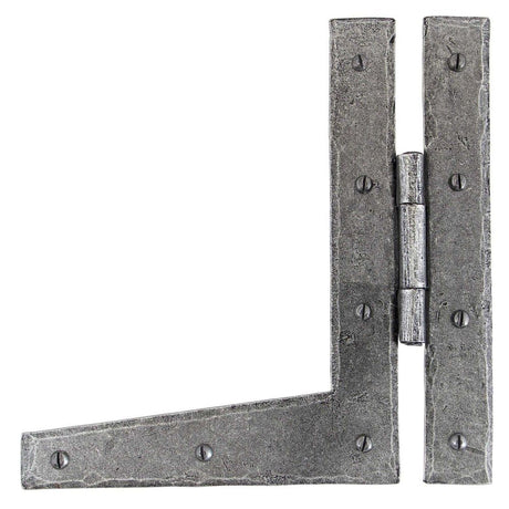 This is an image showing From The Anvil - Pewter 9" HL Hinge (pair) available from T.H Wiggans Architectural Ironmongery in Kendal, quick delivery and discounted prices