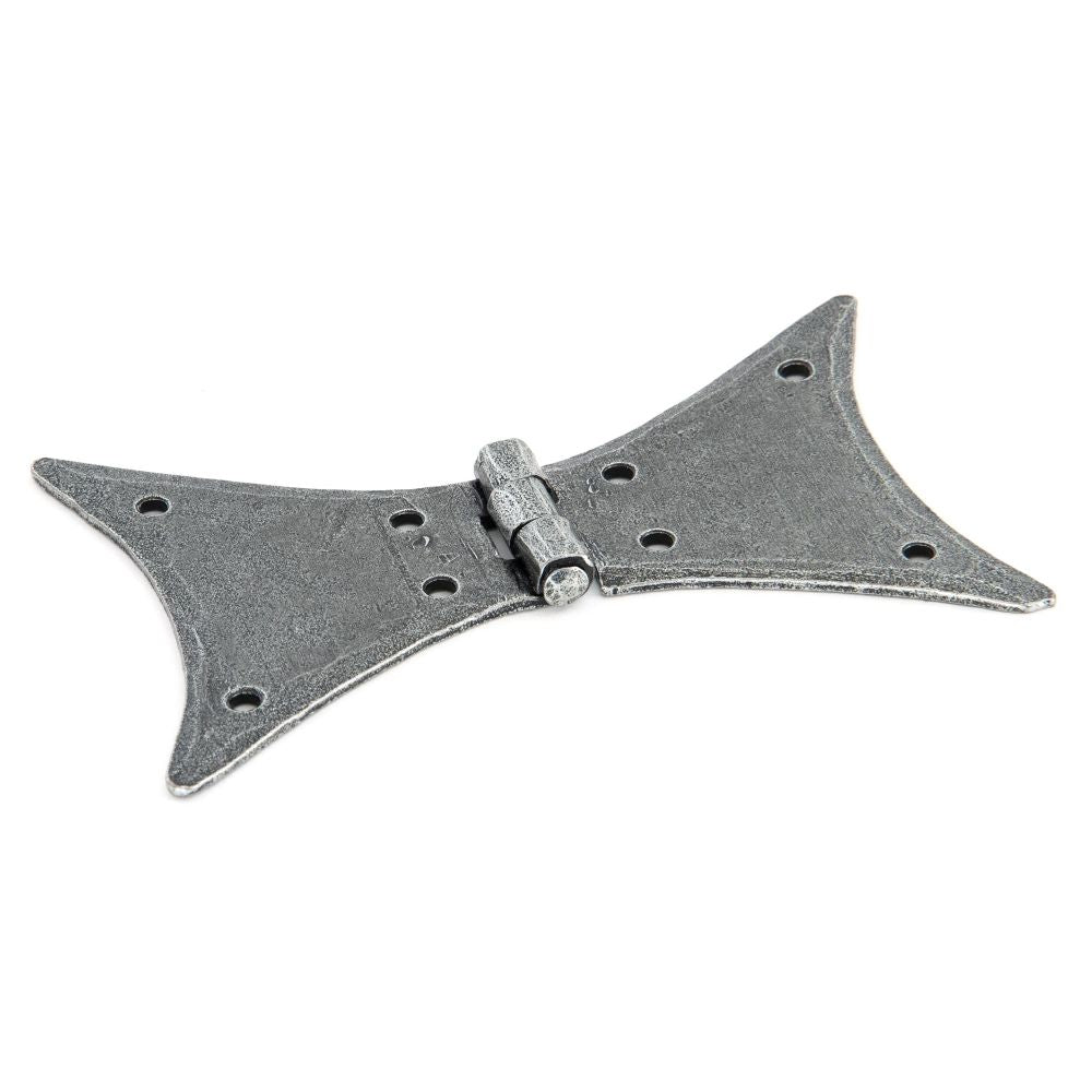 This is an image showing From The Anvil - Pewter 5" Butterfly Hinge (pair) available from T.H Wiggans Architectural Ironmongery, quick delivery and discounted prices