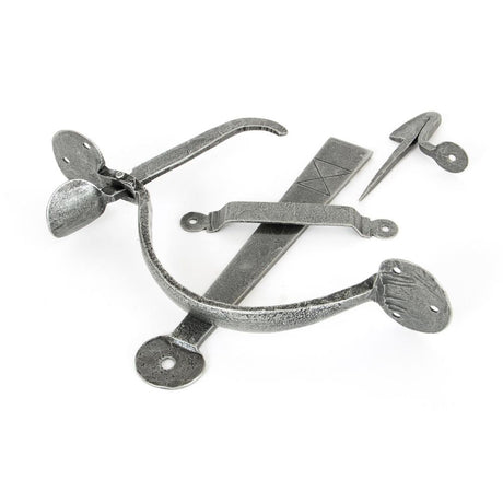 This is an image of From The Anvil - Pewter Heavy Bean Thumblatch available to order from T.H Wiggans Architectural Ironmongery in Kendal, quick delivery and discounted prices.