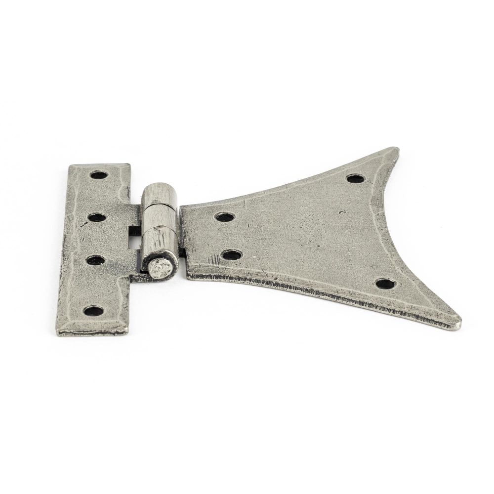 This is an image showing From The Anvil - Pewter 3 1/4" Half Butterfly Hinge (pair) available from T.H Wiggans Architectural Ironmongery, quick delivery and discounted prices