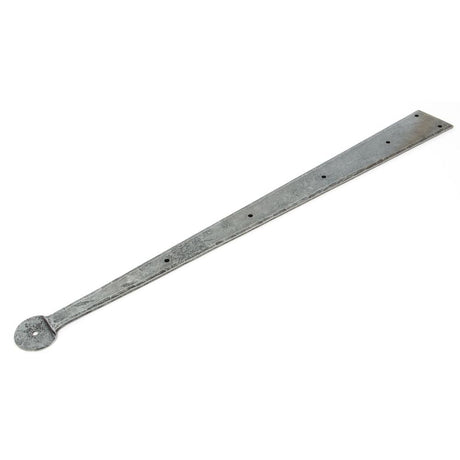 This is an image showing From The Anvil - Pewter 24" Penny End Hinge Front (pair) available from T.H Wiggans Architectural Ironmongery in Kendal, quick delivery and discounted prices