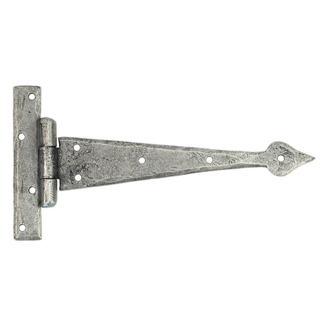 This is an image showing From The Anvil - Pewter 9" Arrow Head T Hinge (pair) available from T.H Wiggans Architectural Ironmongery in Kendal, quick delivery and discounted prices