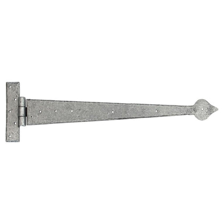 This is an image showing From The Anvil - Pewter 22" Arrow Head T Hinge (pair) available from T.H Wiggans Architectural Ironmongery in Kendal, quick delivery and discounted prices