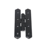 This is an image showing From The Anvil - Black 4" H Hinge (pair) available from T.H Wiggans Architectural Ironmongery, quick delivery and discounted prices