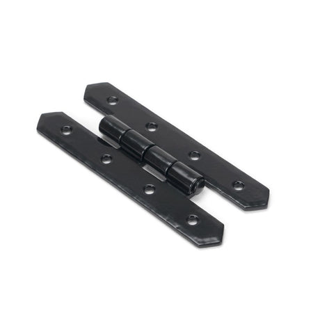 This is an image showing From The Anvil - Black 4" H Hinge (pair) available from T.H Wiggans Architectural Ironmongery in Kendal, quick delivery and discounted prices