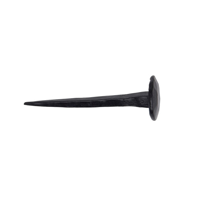 This is an image showing From The Anvil - Black 3" Handmade Nail available from T.H Wiggans Architectural Ironmongery in Kendal, quick delivery and discounted prices