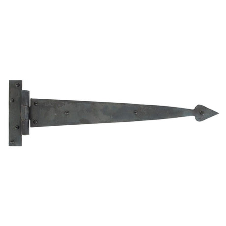 This is an image showing From The Anvil - Beeswax 15" Arrow Head T Hinge (pair) available from T.H Wiggans Architectural Ironmongery in Kendal, quick delivery and discounted prices