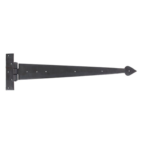 This is an image showing From The Anvil - Beeswax 22" Arrow Head T Hinge (pair) available from T.H Wiggans Architectural Ironmongery in Kendal, quick delivery and discounted prices