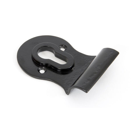 This is an image of From The Anvil - Black Euro Door Pull available to order from T.H Wiggans Architectural Ironmongery in Kendal, quick delivery and discounted prices.