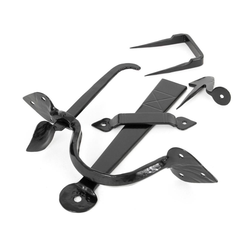 This is an image of From The Anvil - Black Gothic Thumblatch available to order from T.H Wiggans Architectural Ironmongery in Kendal, quick delivery and discounted prices.