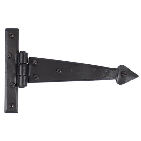 This is an image showing From The Anvil - Black 6" Arrow Head T Hinge (pair) available from T.H Wiggans Architectural Ironmongery in Kendal, quick delivery and discounted prices