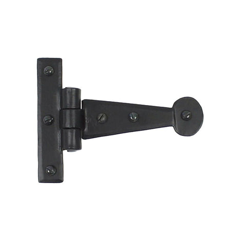 This is an image showing From The Anvil - Black 4" Penny End T Hinge (pair) available from T.H Wiggans Architectural Ironmongery in Kendal, quick delivery and discounted prices