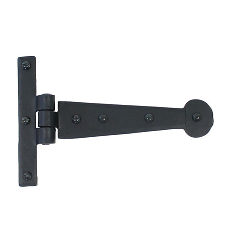 This is an image showing From The Anvil - Black 6" Penny End T Hinge (pair) available from T.H Wiggans Architectural Ironmongery in Kendal, quick delivery and discounted prices