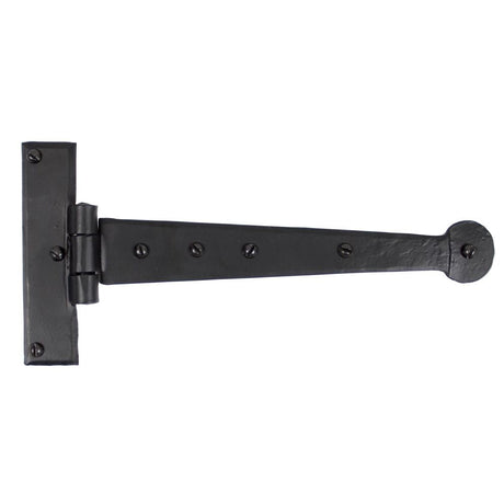 This is an image showing From The Anvil - Black 9" Penny End T Hinge (pair) available from T.H Wiggans Architectural Ironmongery in Kendal, quick delivery and discounted prices