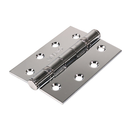This is an image showing TIMCO  Twin Ball Bearing Hinges - Steel - Polished Chrome - 102 x 76 - 2 Pieces Box available from T.H Wiggans Ironmongery in Kendal, quick delivery at discounted prices.