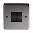 This is an image showing From The Anvil - BN Double 10 Amp Switch available from T.H Wiggans Architectural Ironmongery in Kendal, quick delivery and discounted prices