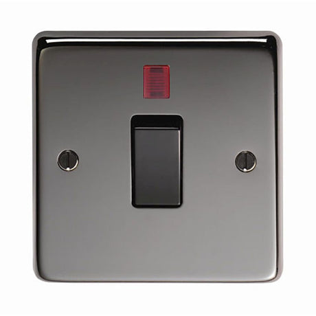 This is an image showing From The Anvil - BN Single Switch + Neon available from T.H Wiggans Architectural Ironmongery in Kendal, quick delivery and discounted prices