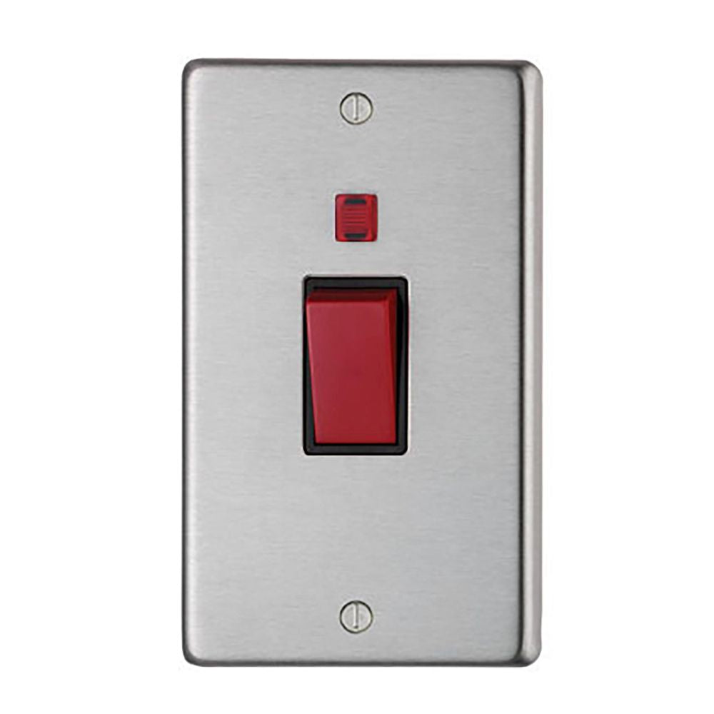 This is an image showing From The Anvil - SSS Double Plate Cooker Switch available from T.H Wiggans Architectural Ironmongery in Kendal, quick delivery and discounted prices