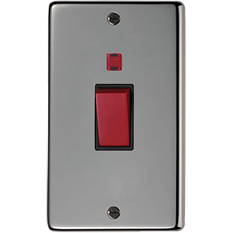 This is an image showing From The Anvil - BN Double Plate Cooker Switch available from T.H Wiggans Architectural Ironmongery in Kendal, quick delivery and discounted prices