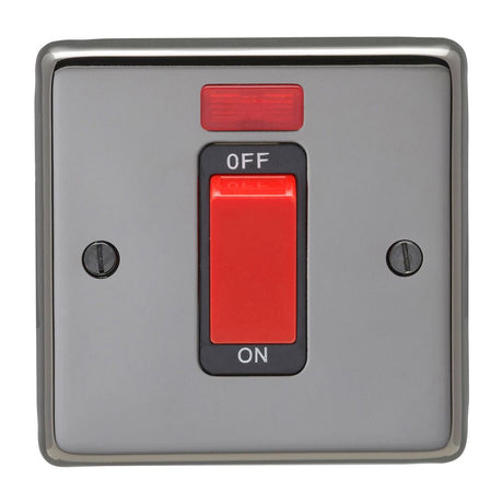 This is an image showing From The Anvil - BN Single Plate Cooker Switch available from T.H Wiggans Architectural Ironmongery in Kendal, quick delivery and discounted prices